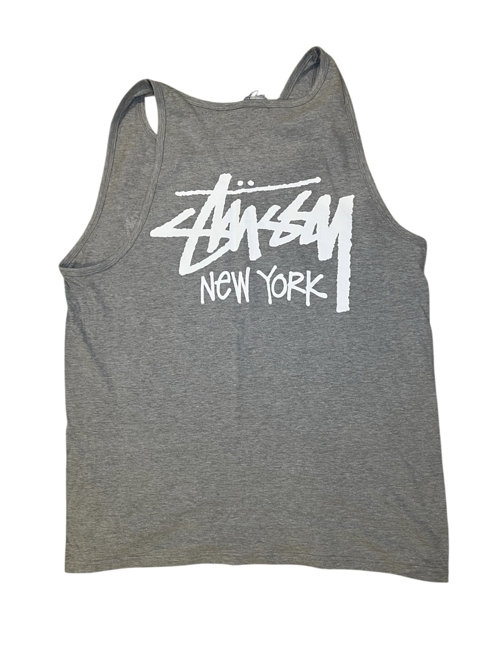 Stussy New York Men's Gray Tank Top